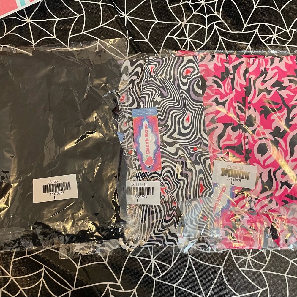 3 Pair Lg Cheekboss Boyshort panties